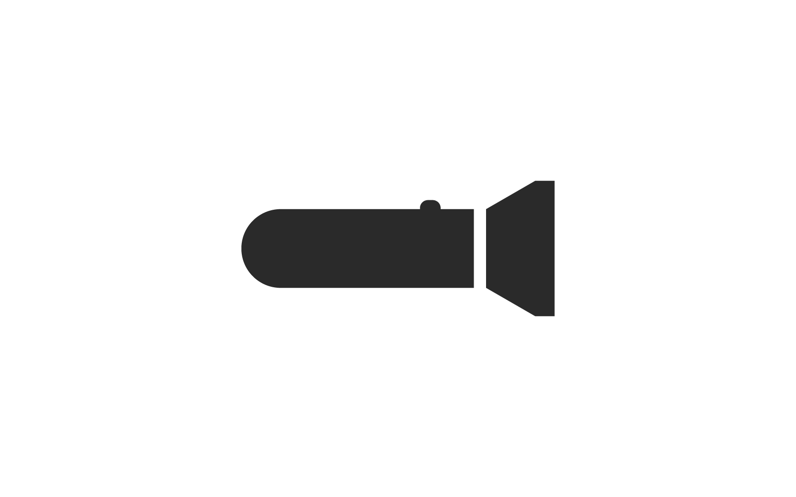 Diseño plano del vector del icono de la linterna
