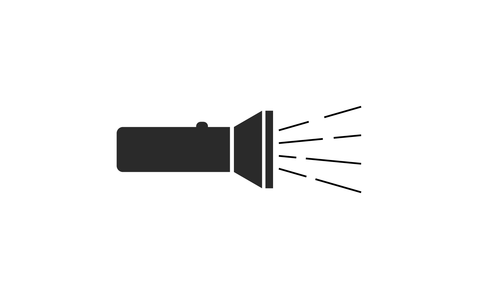 Flashlight icon illustration vector flat design