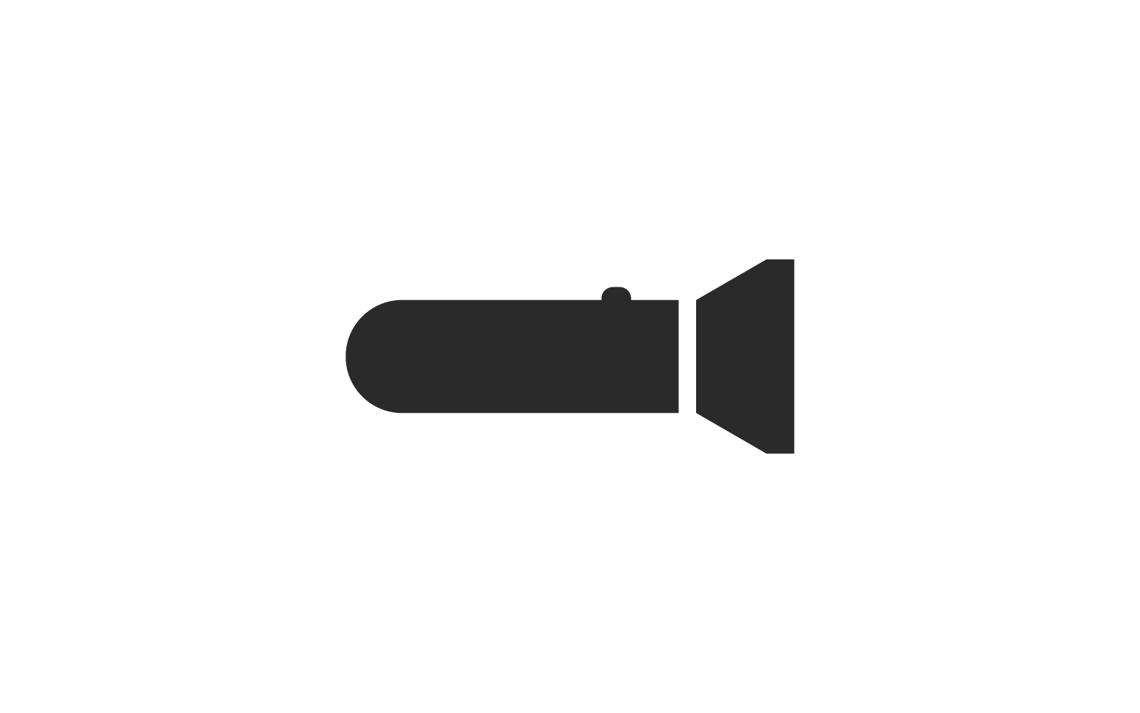 Flashlight icon vector flat design Logo Template