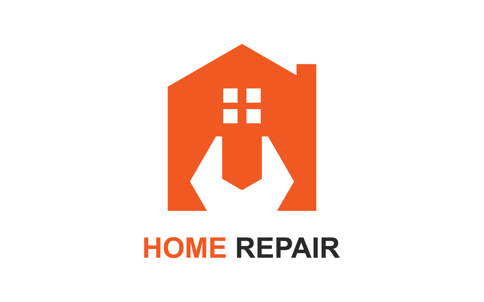 Home repair logo vector flat design template