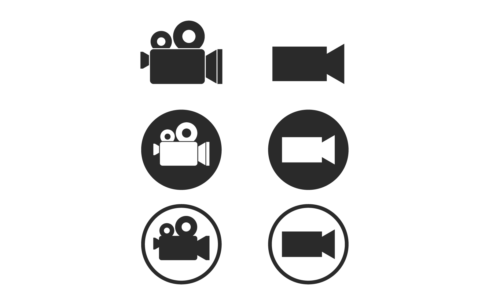 Movie recorder icon vector design illustration template