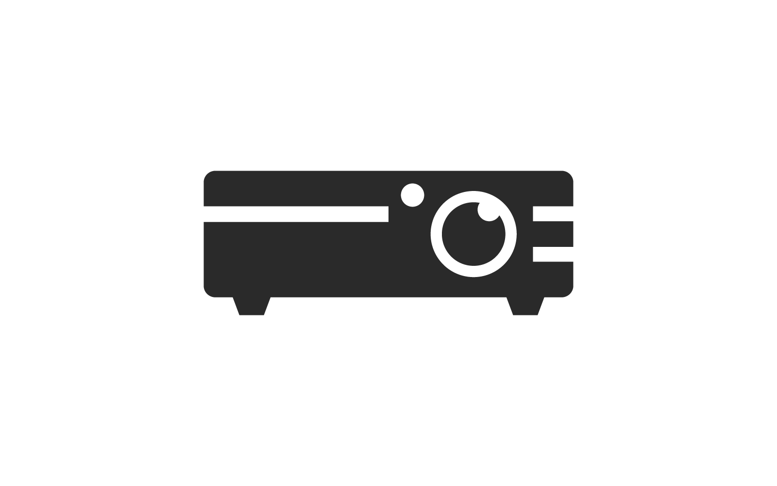 Projector icon flat design template vector