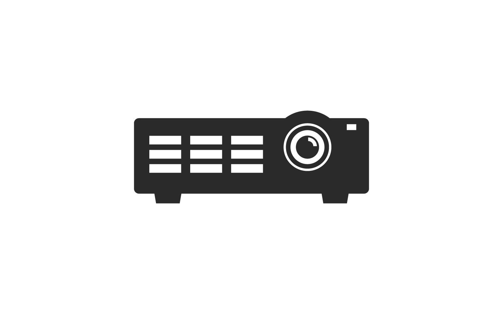 Projector icon flat design vector template