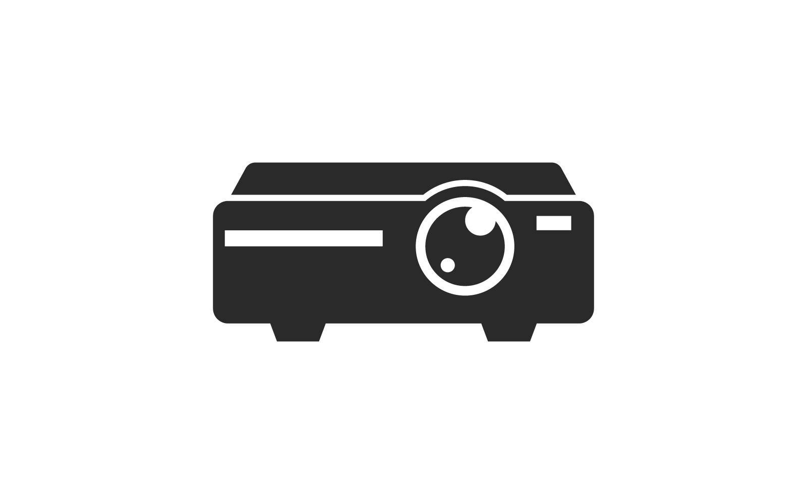 Projector icon in flat design template