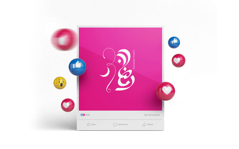 Ramadan calligraphy design-013-24 Logo Template