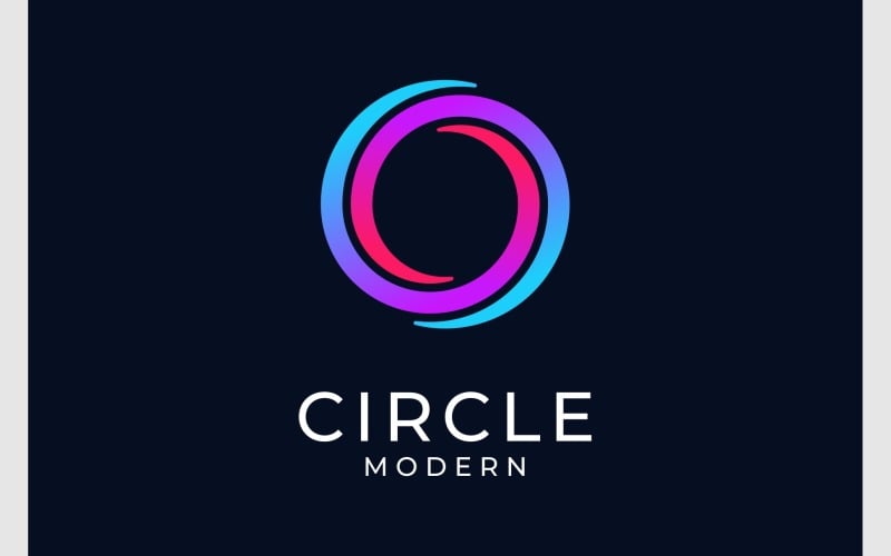 Abstract Circle Spiral Twist Logo Logo Template