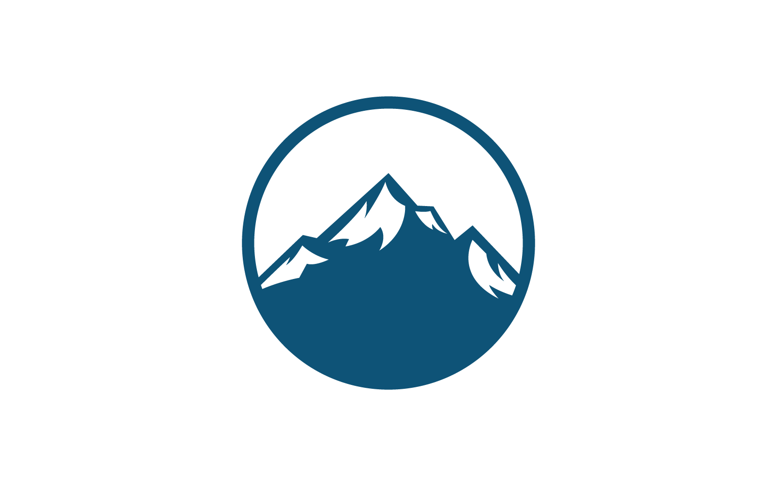 Berg illustratie vector pictogram ontwerpsjabloon