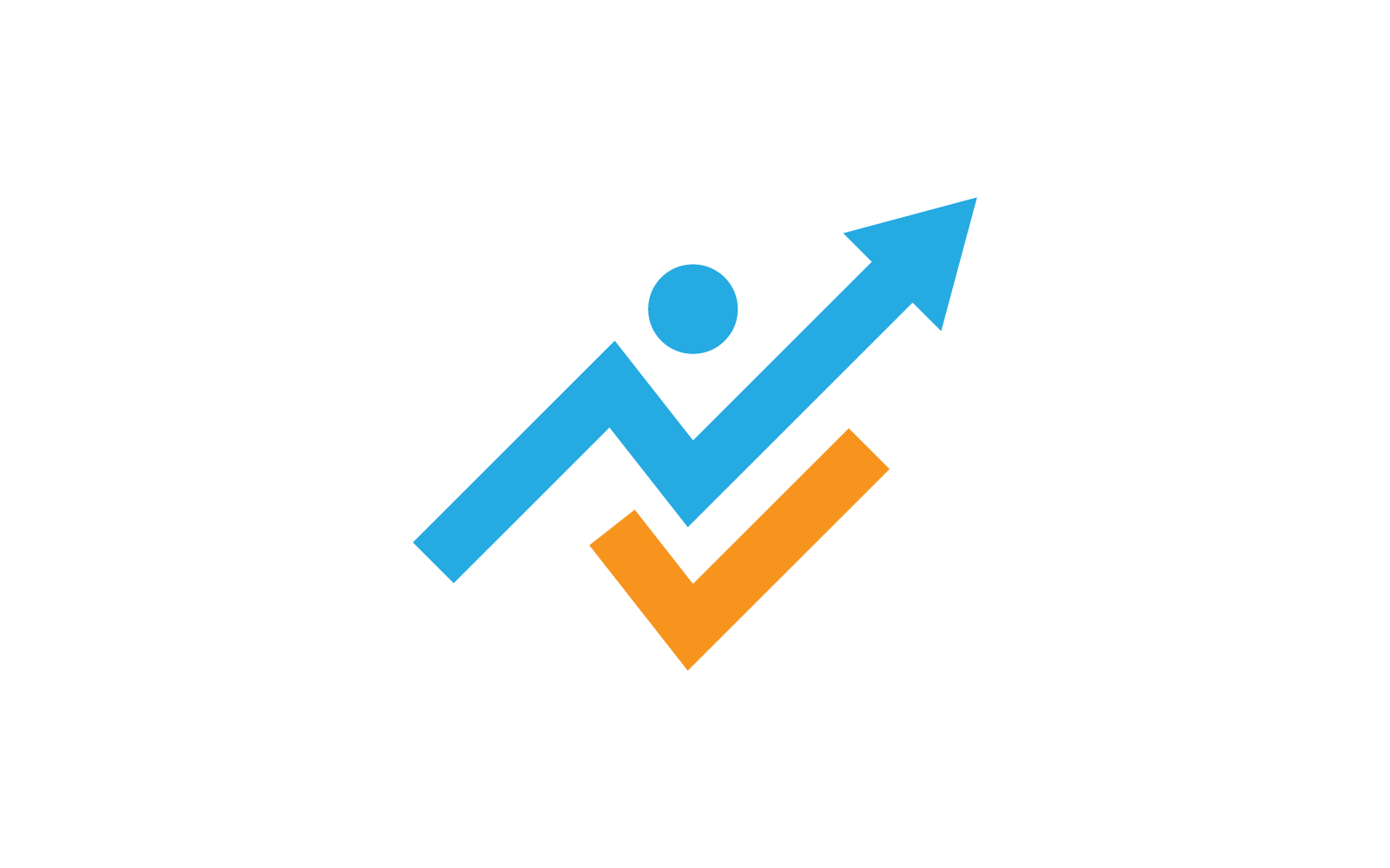 Business finance arrow logo icon vector template