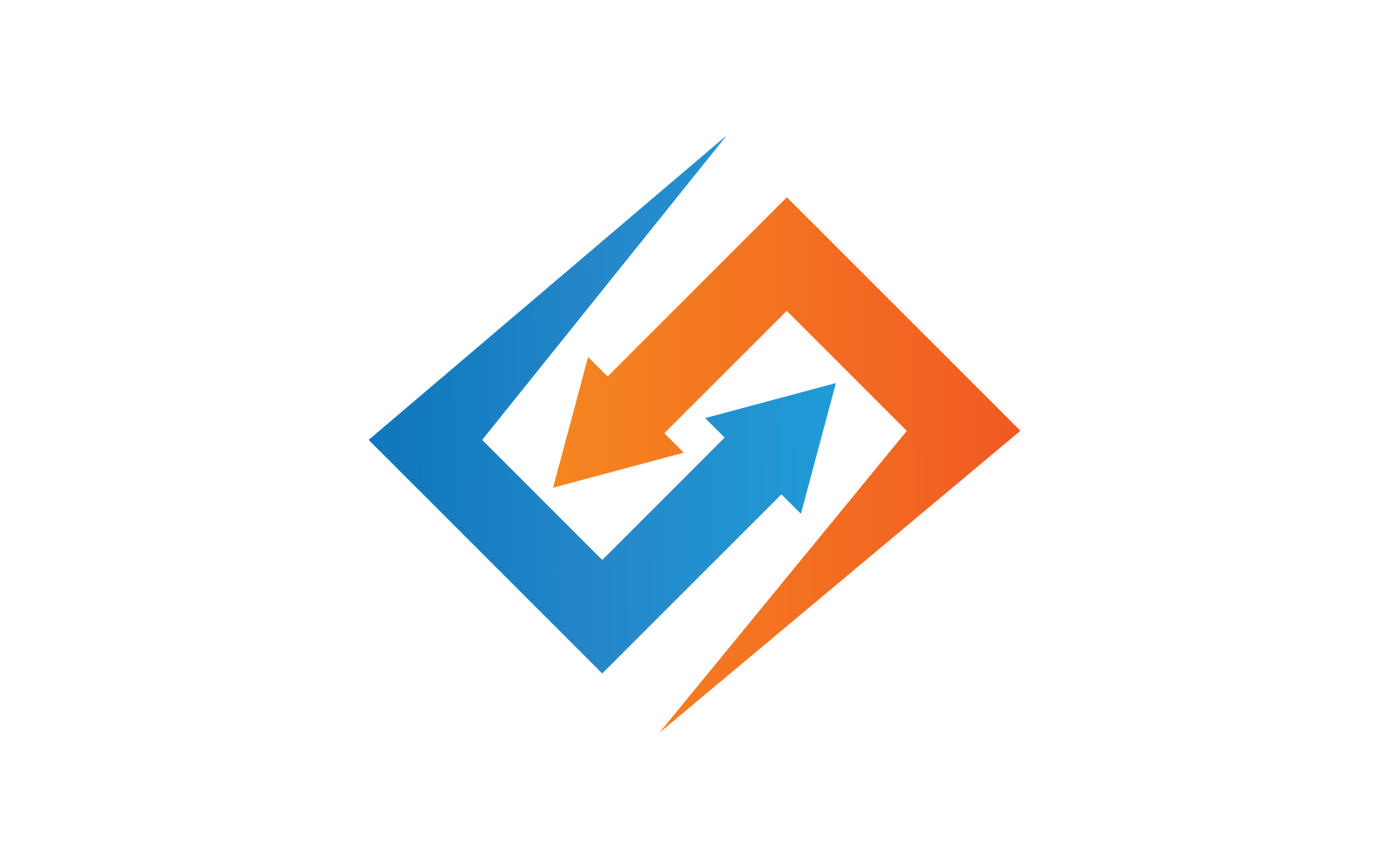 Business finance arrow logo ilustration design template