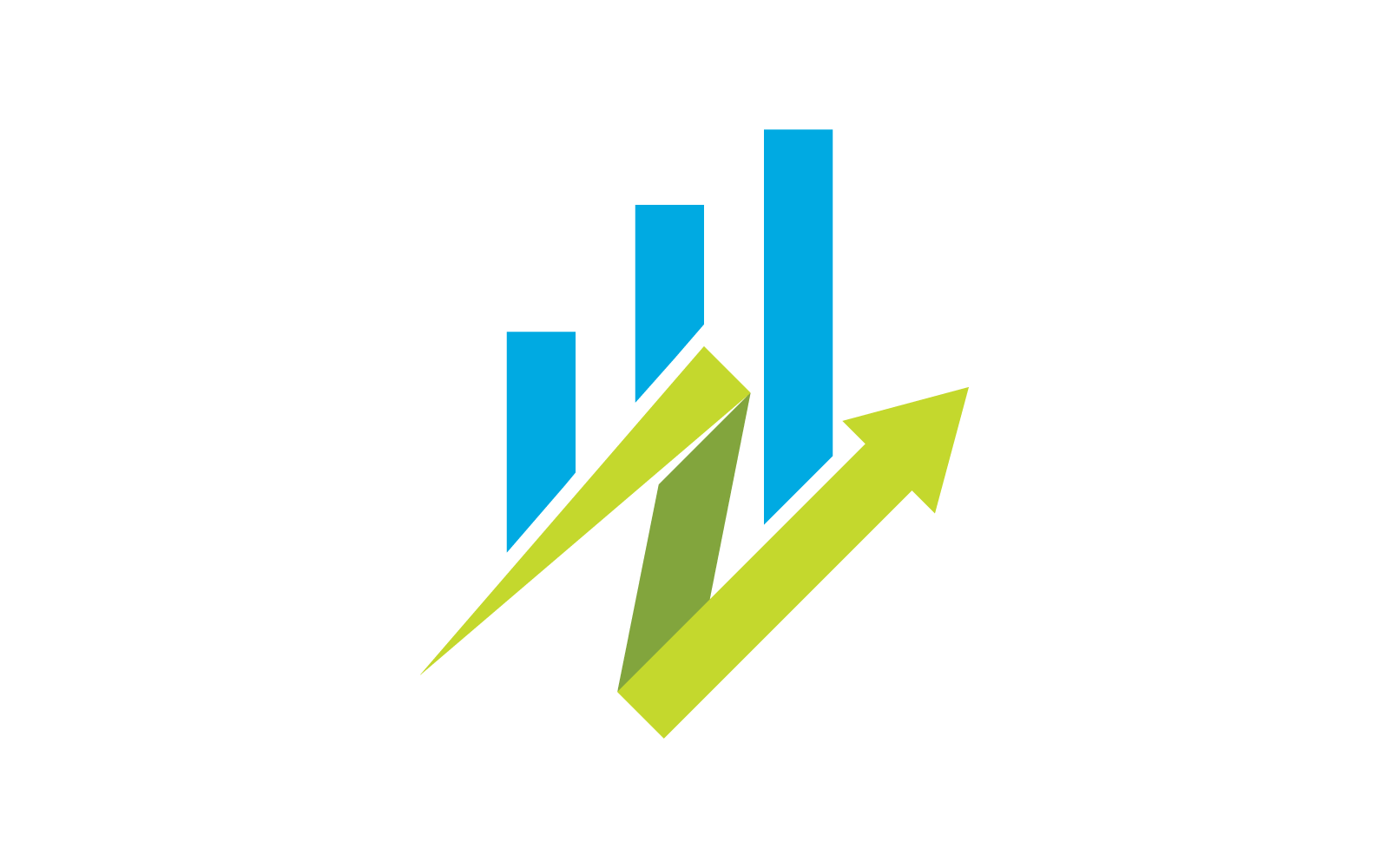 Business finance arrow  logo ilustration template