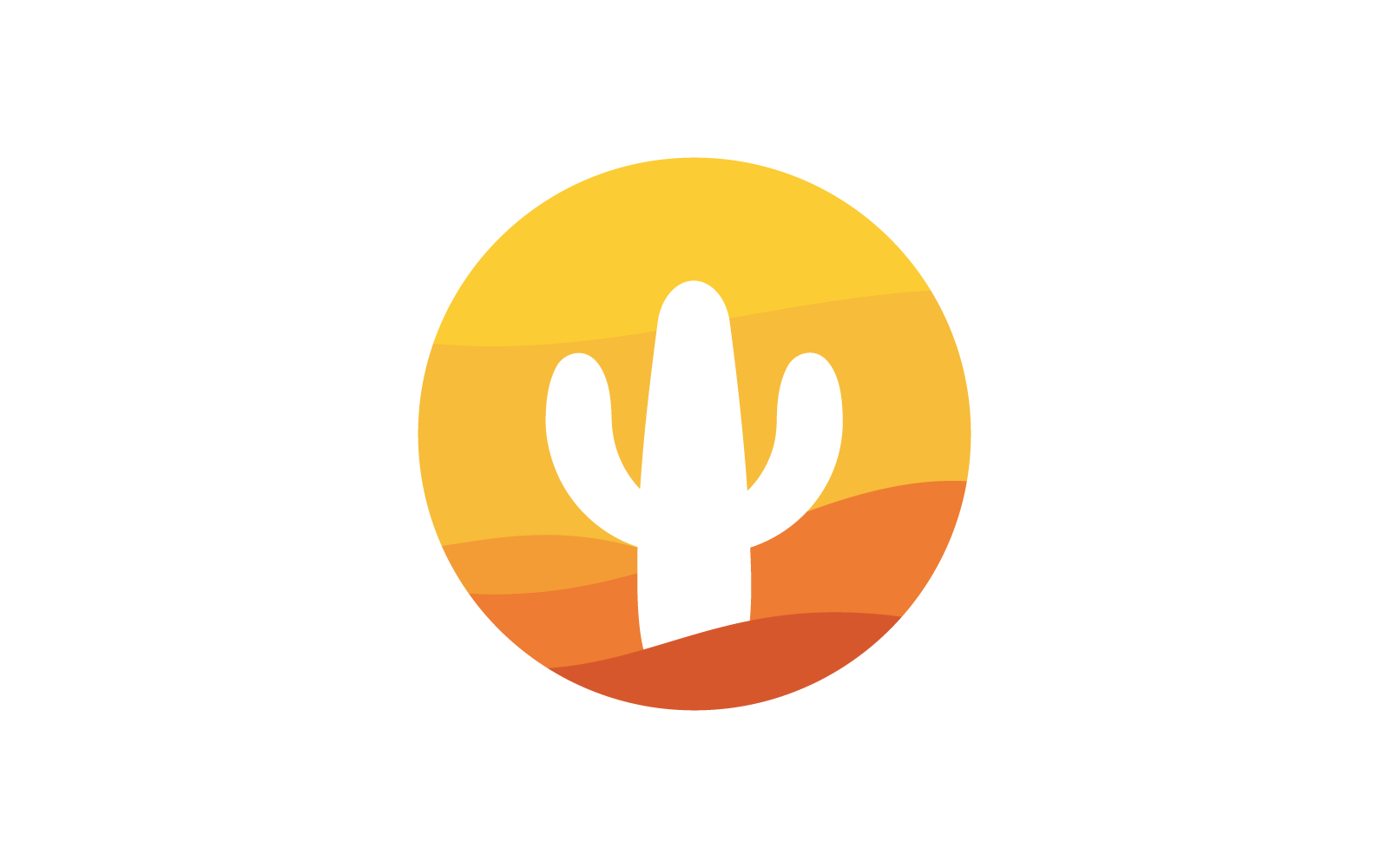 Cactus design vector template illustration