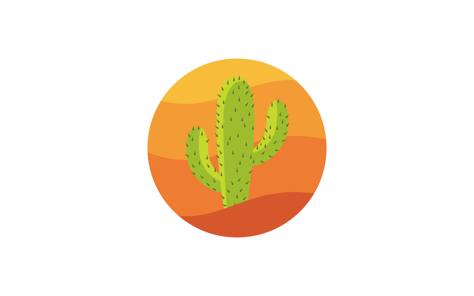 Cactus logo vector illustratie ontwerpsjabloon