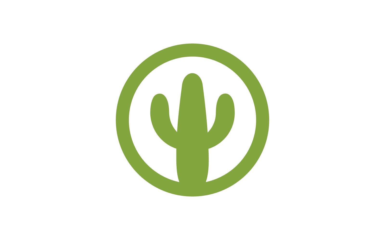 Cactus vector flat design illustration template
