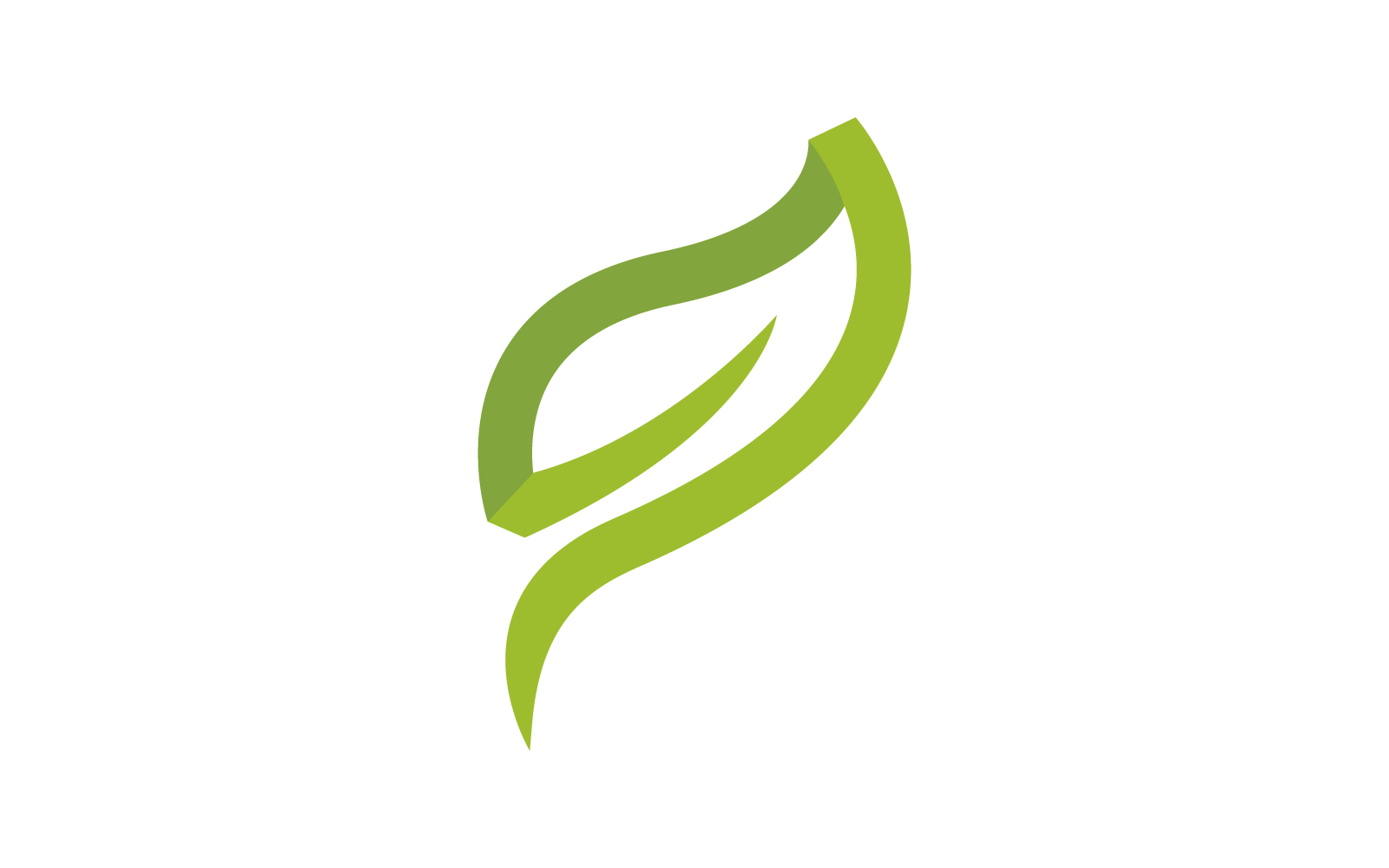 Green leaf illustration design nature logo design Logo Template