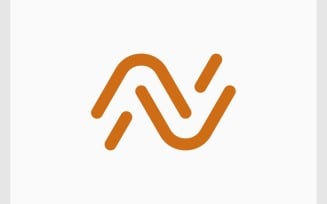 Letter N Line Solution Tech Logo