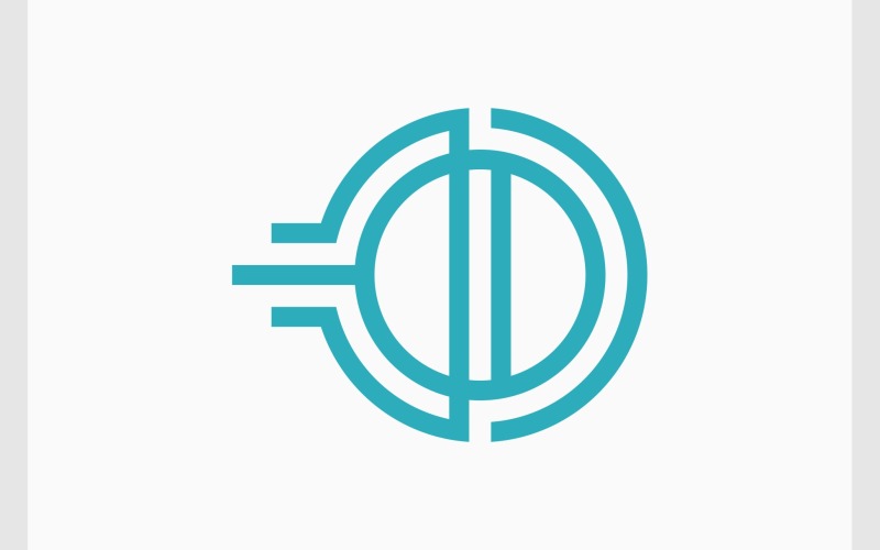 Letter O D Movement Monogram Logo Logo Template