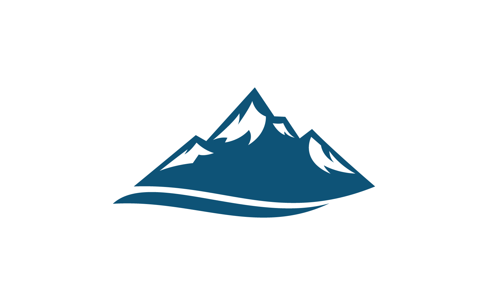 Mountain illustration logo template design