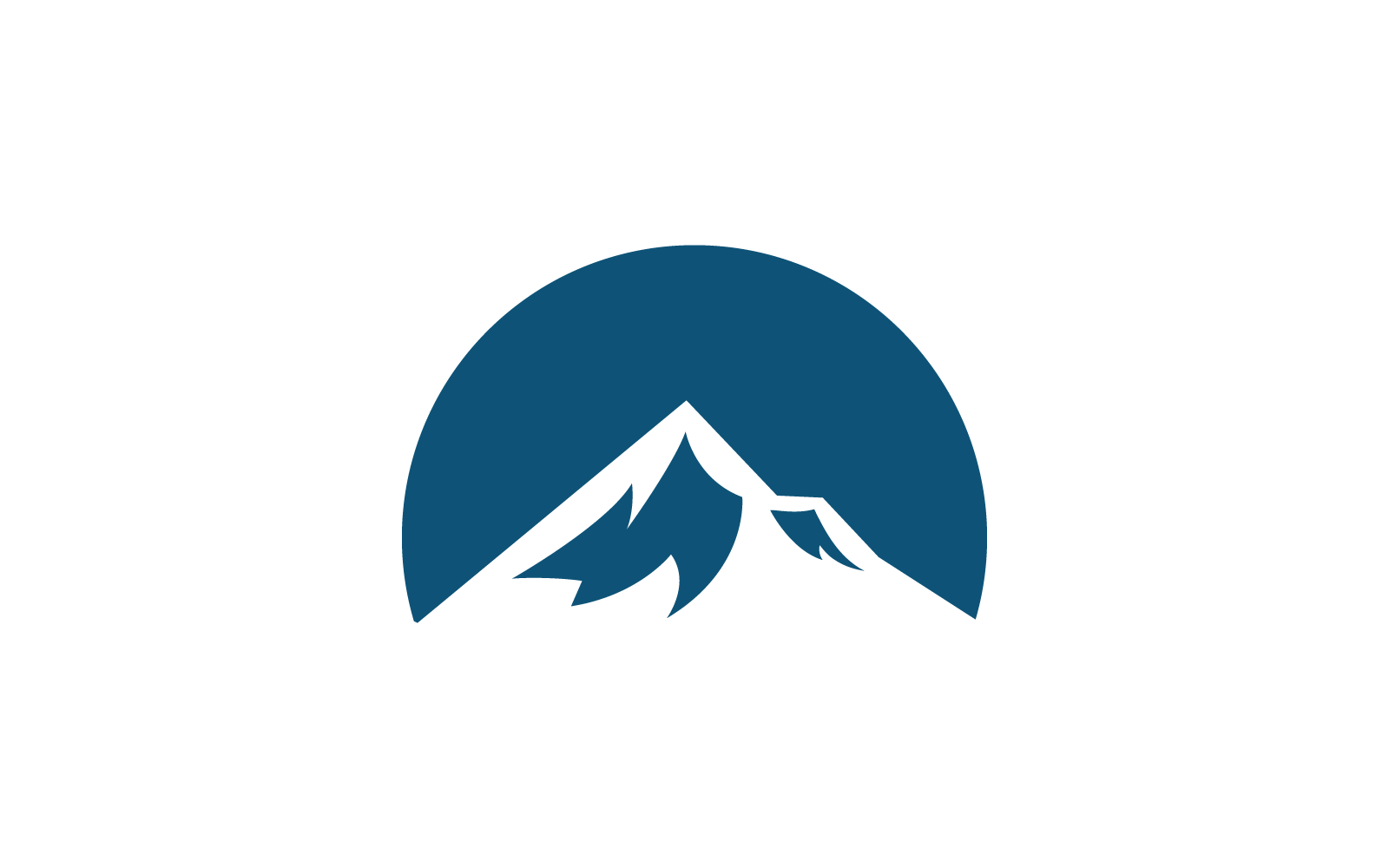 Mountain vector design illustration logo