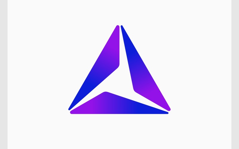 Triangle Triangular Modern Logo Logo Template