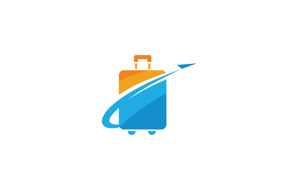 Traveling vector logo design template