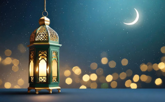 Happy ramadan kareem background illustration 13