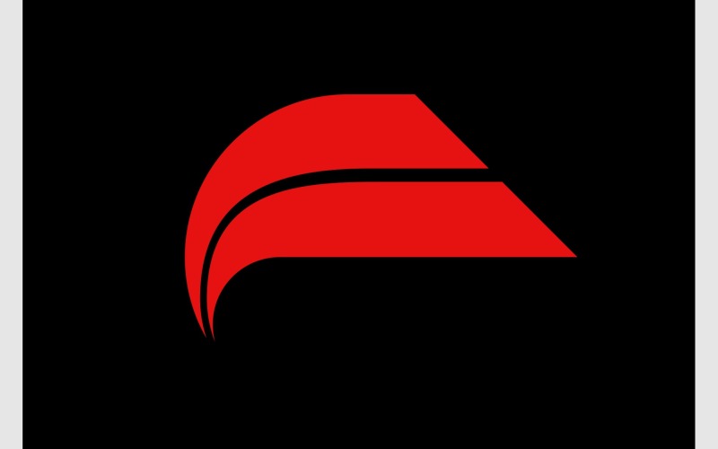 Letter F Sports Technology Modern Logo Logo Template
