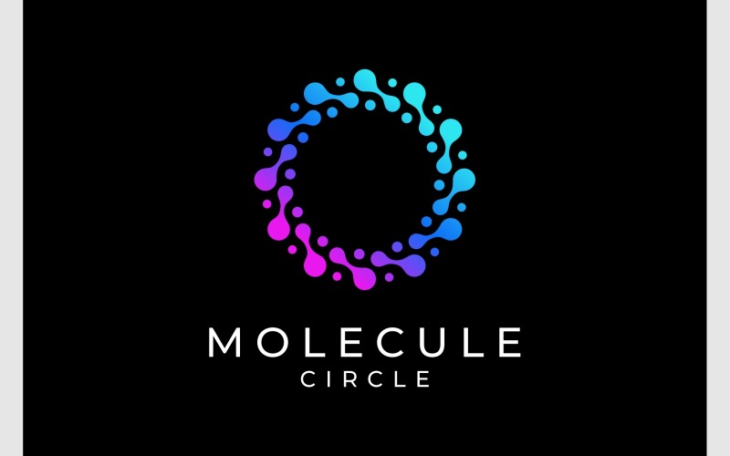 Molecule Science Circle Logo Logo Template