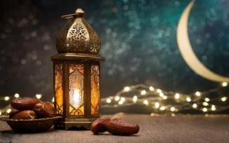 Premium Happy ramadan kareem background illustration