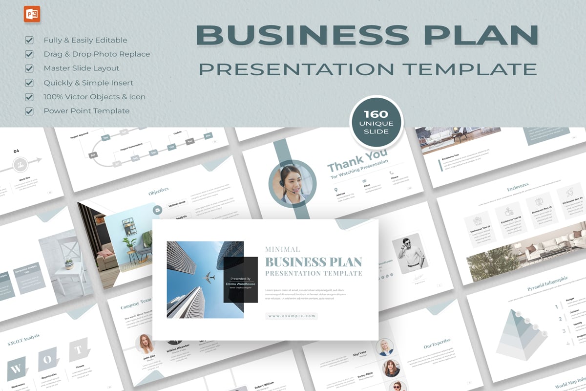 Kit Graphique #397938 Plan Business Web Design - Logo template Preview