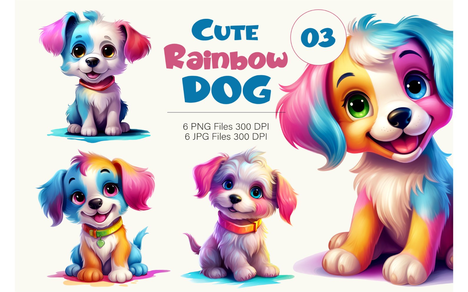 Template #397949 Rainbow Dog Webdesign Template - Logo template Preview