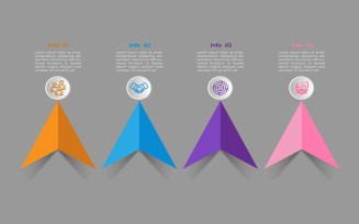 Set of business infographic element design.