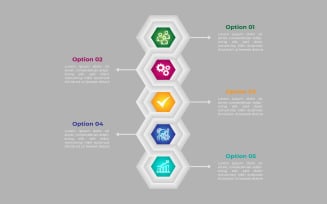 Set of polygon style vector infographic element template design.