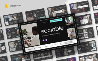 Sociable - Social Media Marketing Google Slides Template