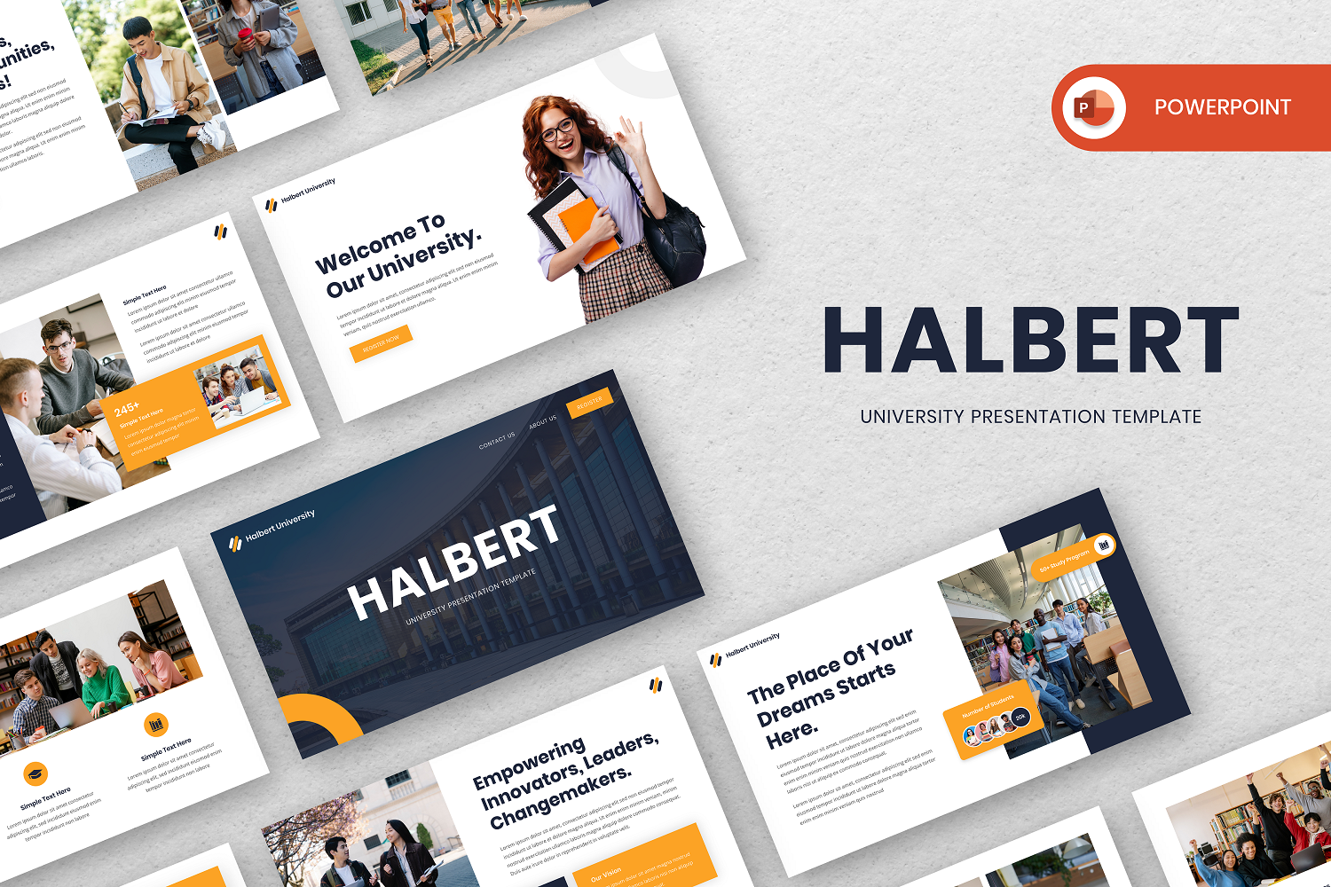 Halbert - University PowerPoint Template