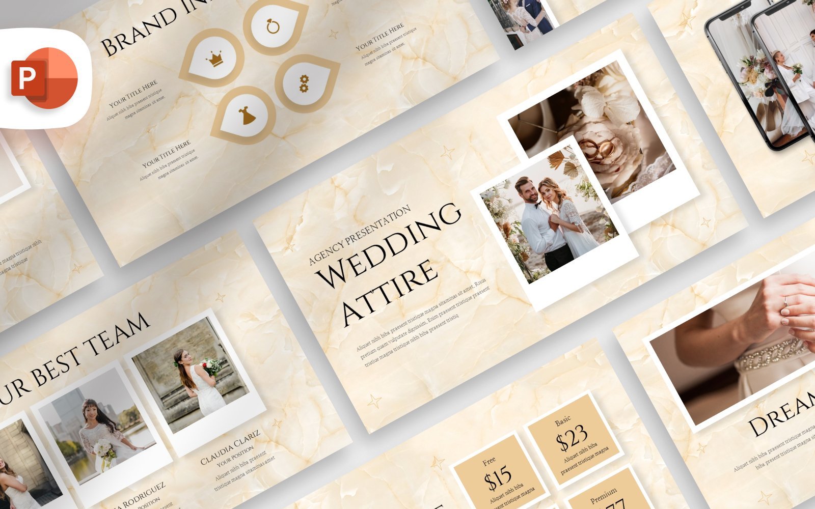 Template #398063 Attire Marriage Webdesign Template - Logo template Preview