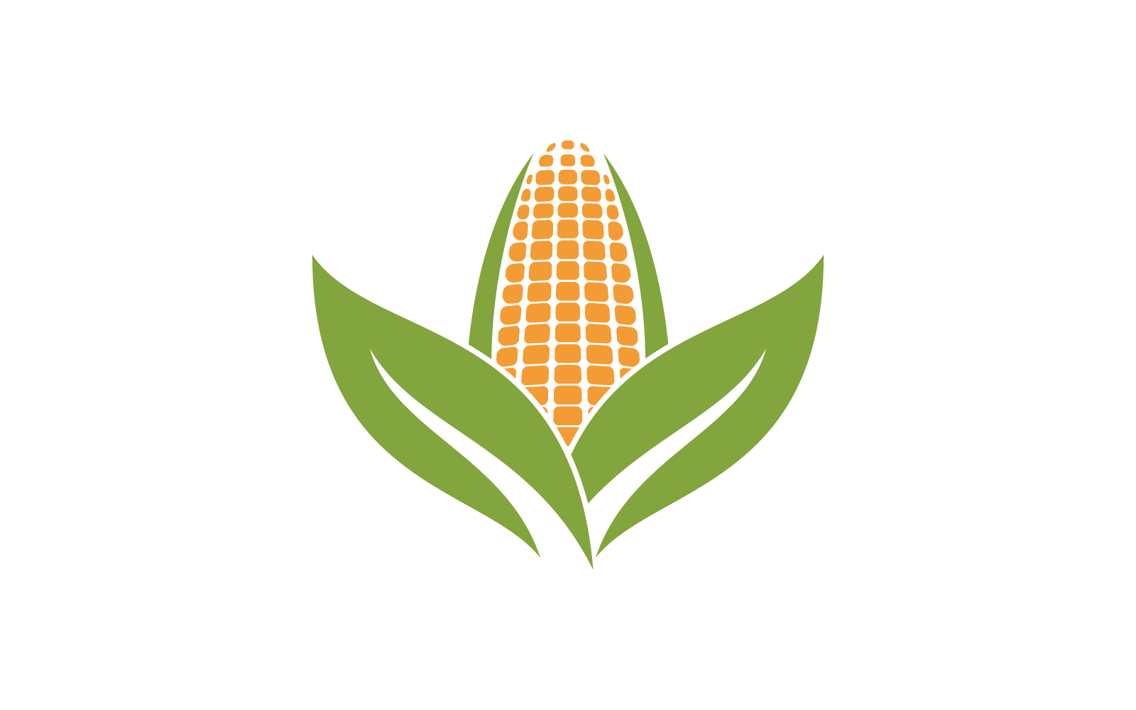 Corn logo icon vector flat design template