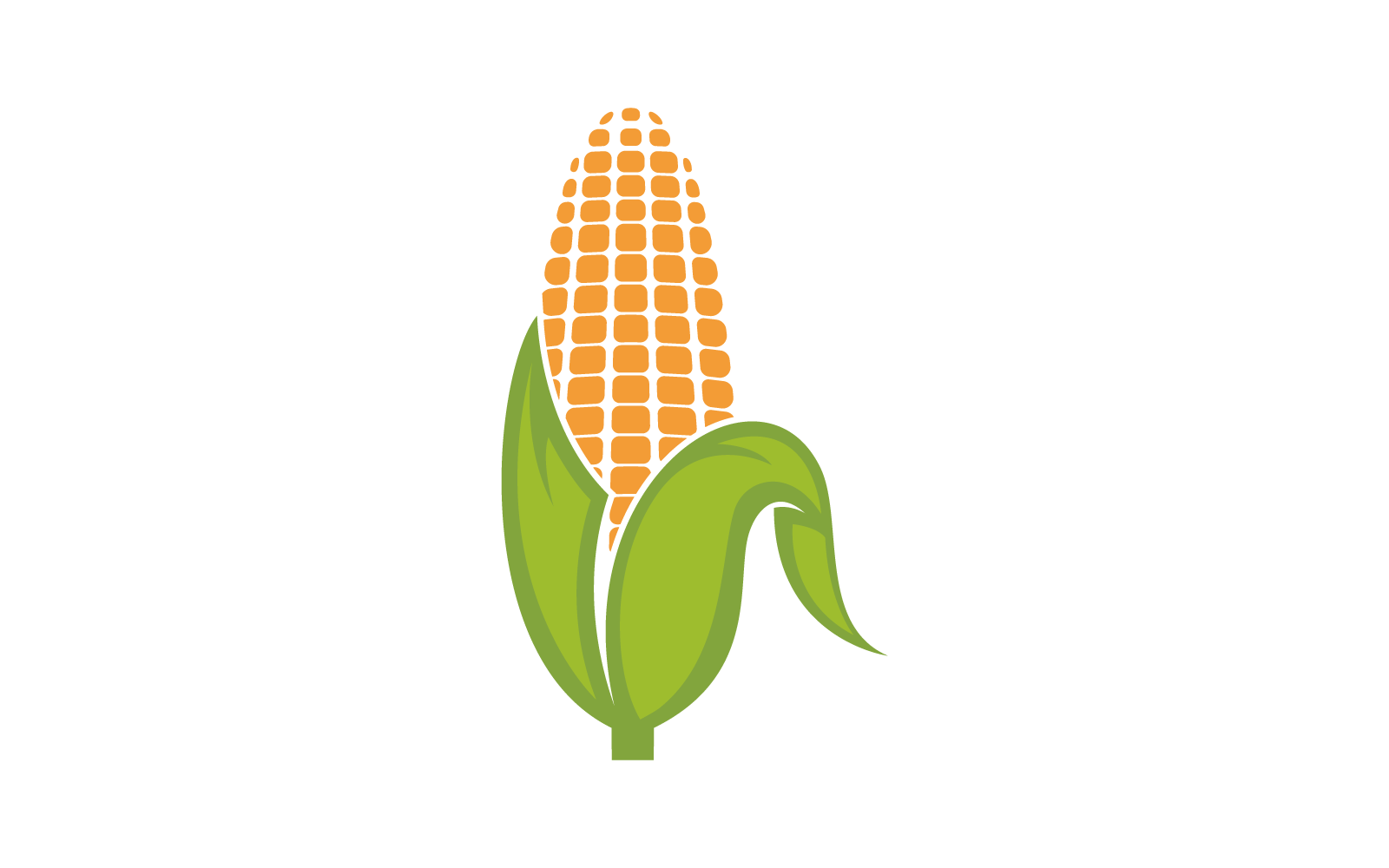 Corn logo illustration vector flat design template