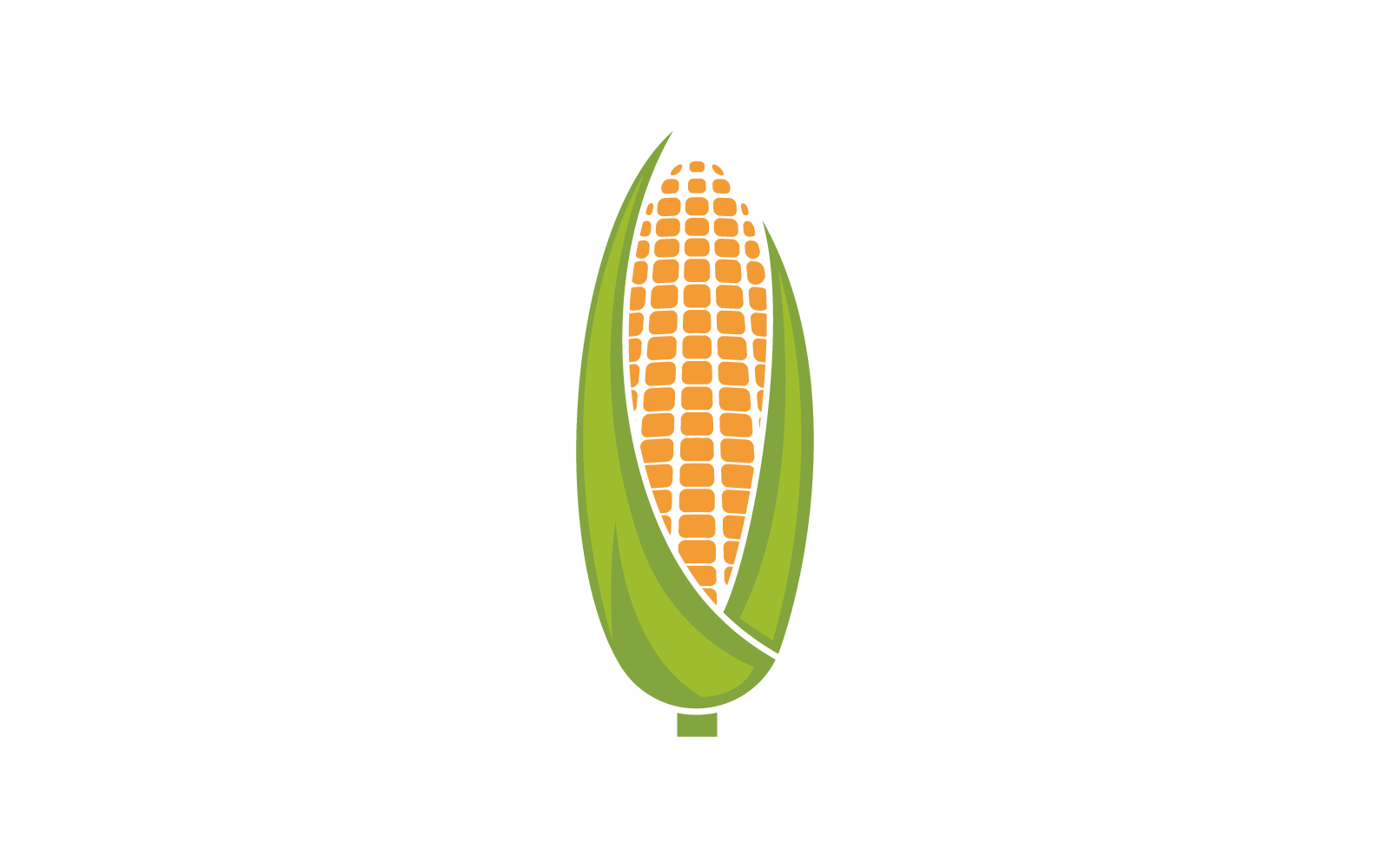 Corn logo illustration vector flat design - TemplateMonster