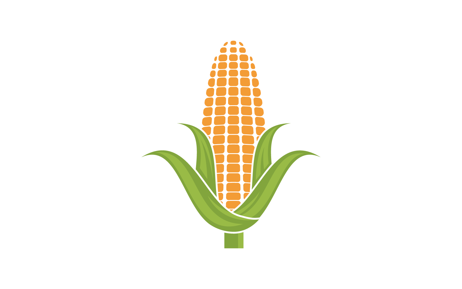 Corn logo vector flat design template