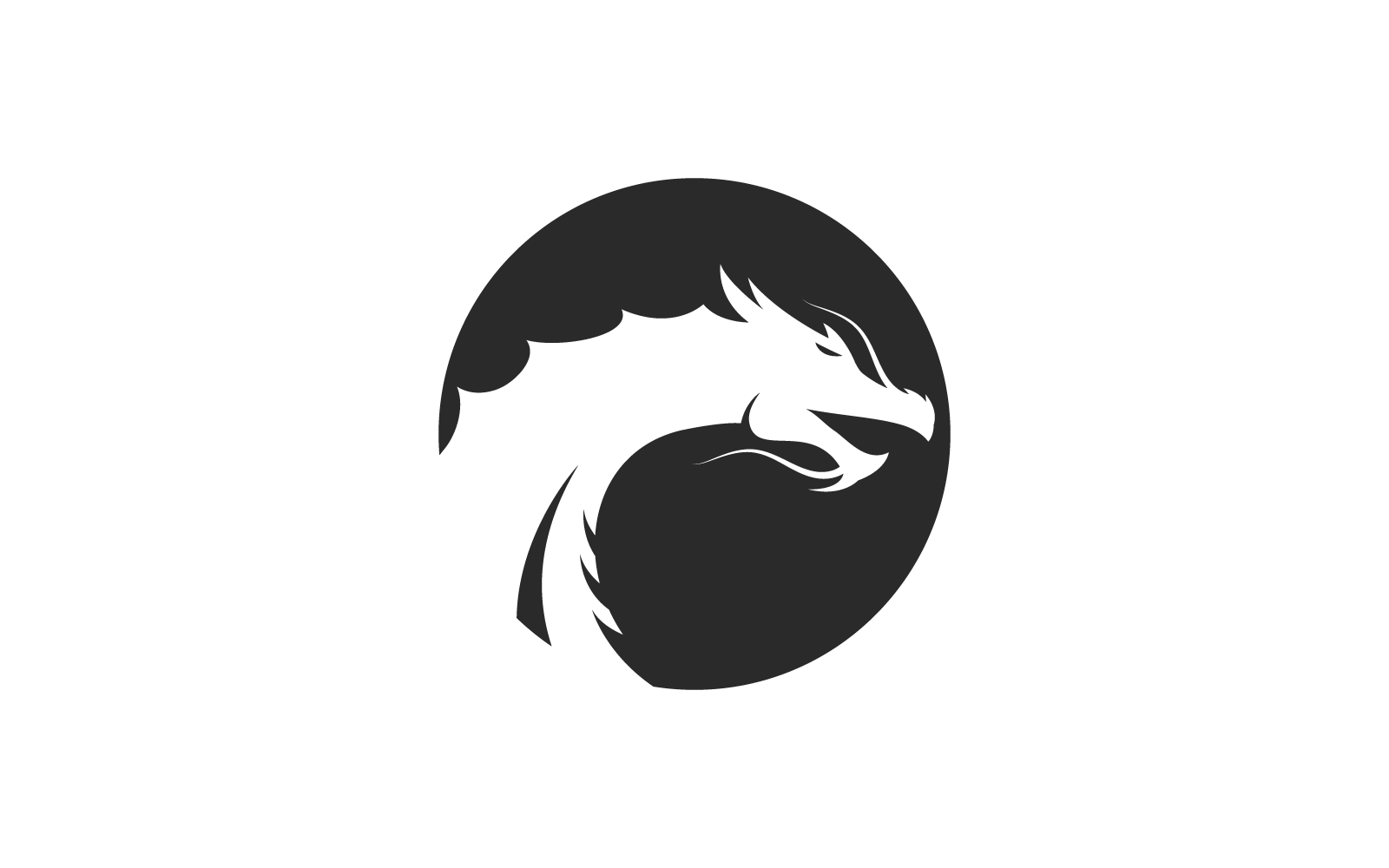 Dragon logo template vector icon design illustration