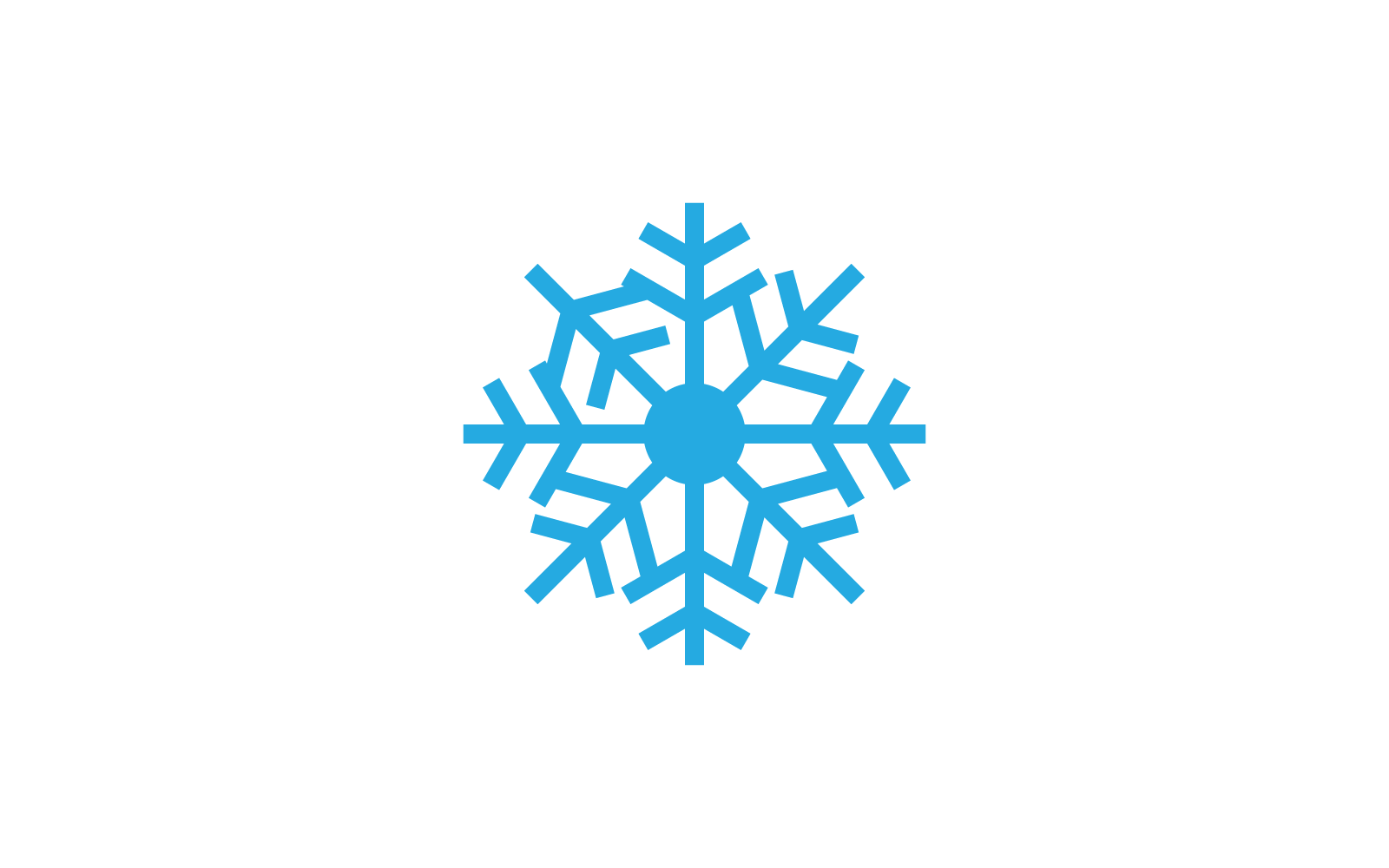 Icona dei fiocchi di neve e vettore di illustrazione dei simboli