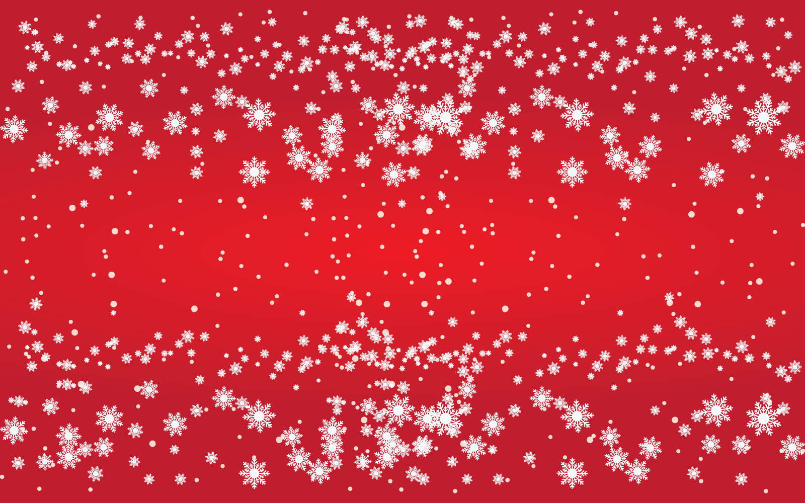 Modèle vectoriel de chutes de neige fond flocons de neige