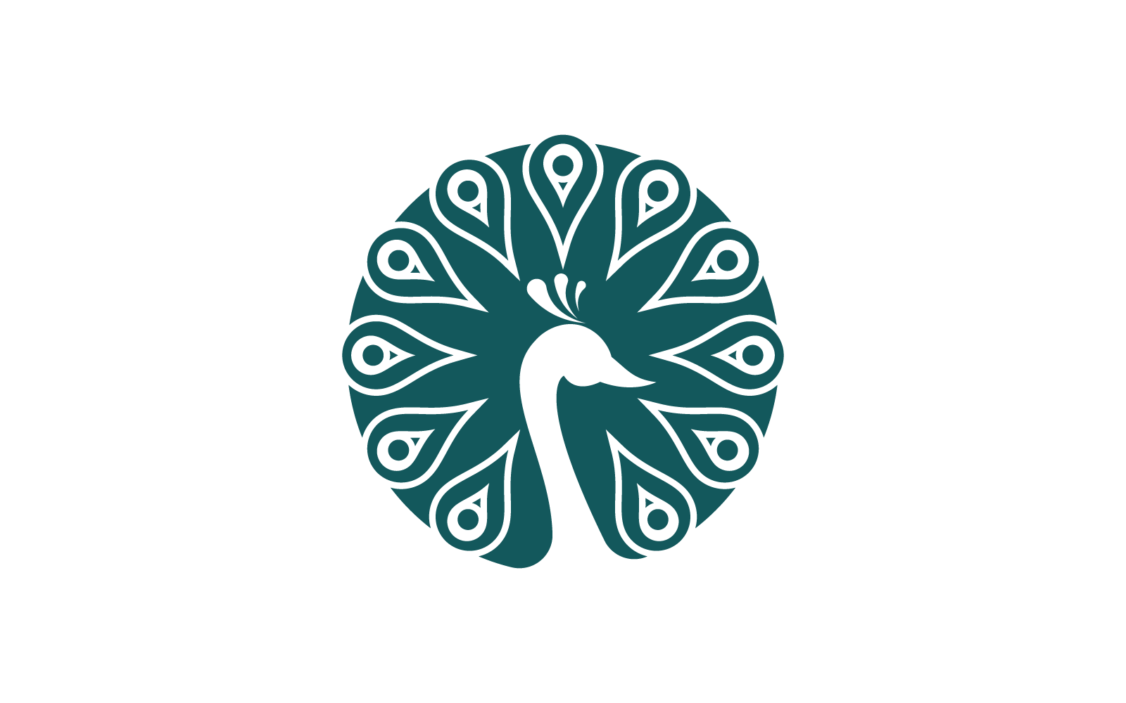 Peacock logo illustration vector design template
