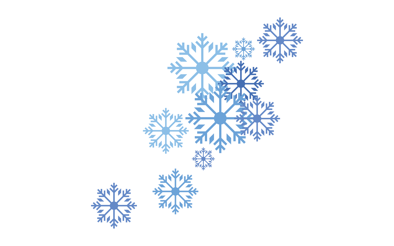 Schneeflocken Hintergrund Schneefall Illustration flache Design-Vorlage