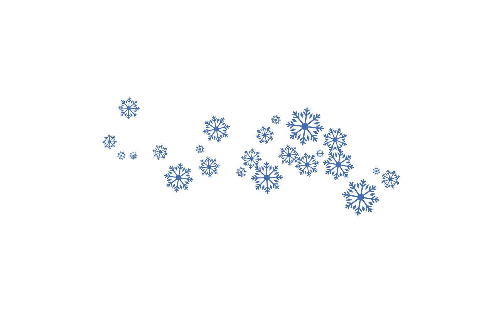 Snowflakes background snowfall vector design template Logo Template