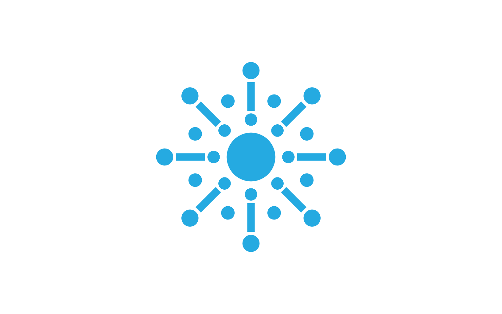 Snowflakes design icon vector template Logo Template