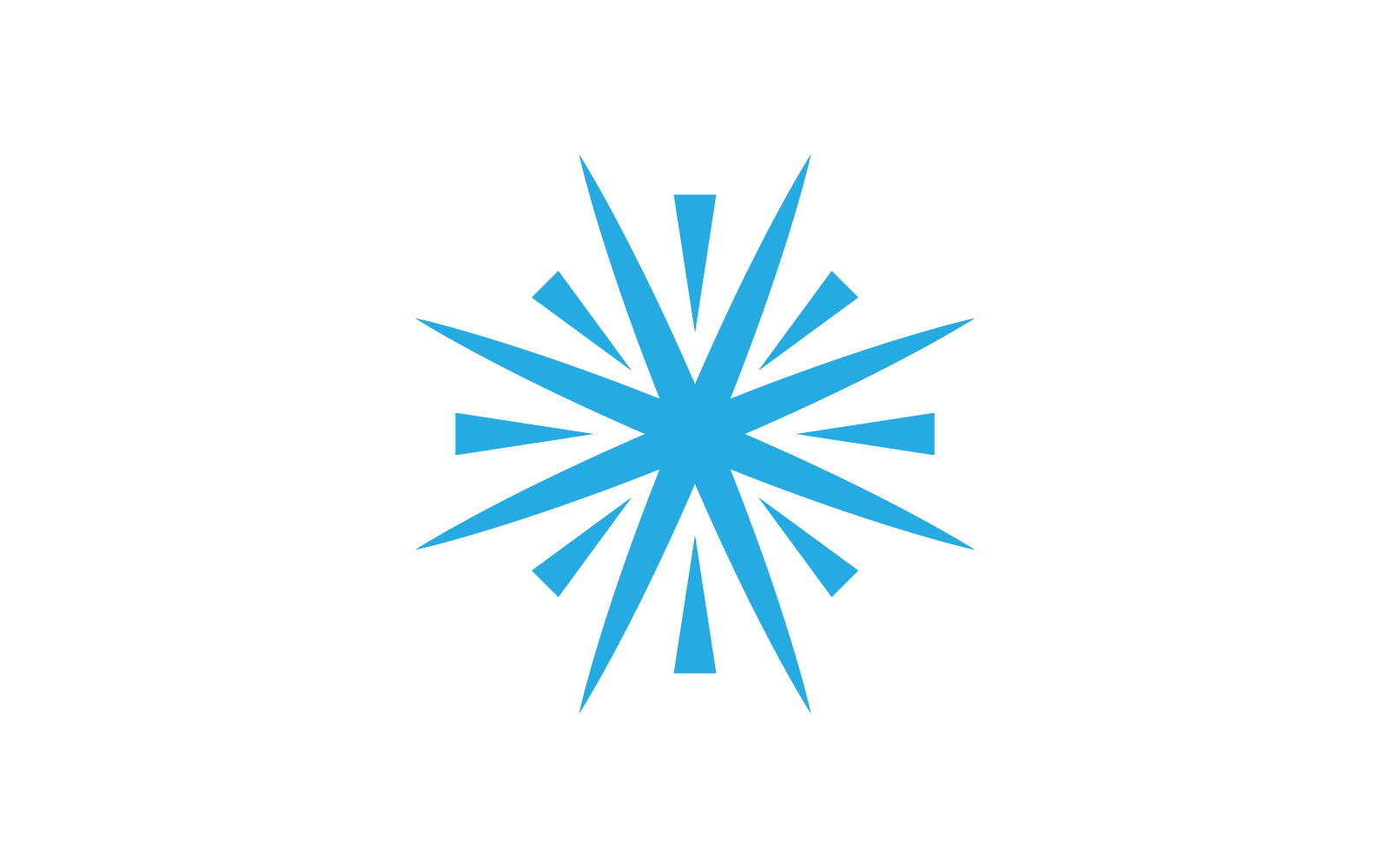 Snowflakes icon and symbol ilustration vector design template