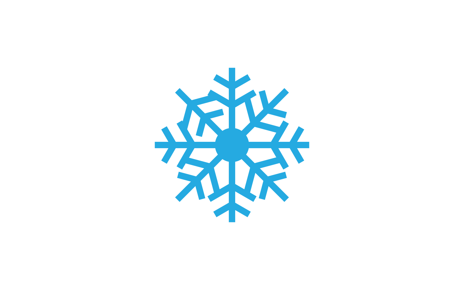 Snowflakes icon and symbol ilustration vector Logo Template