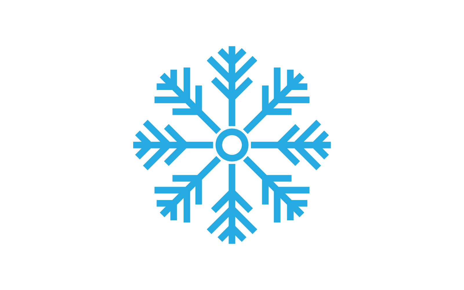 Snowflakes icon and symbol vector illustration template Logo Template