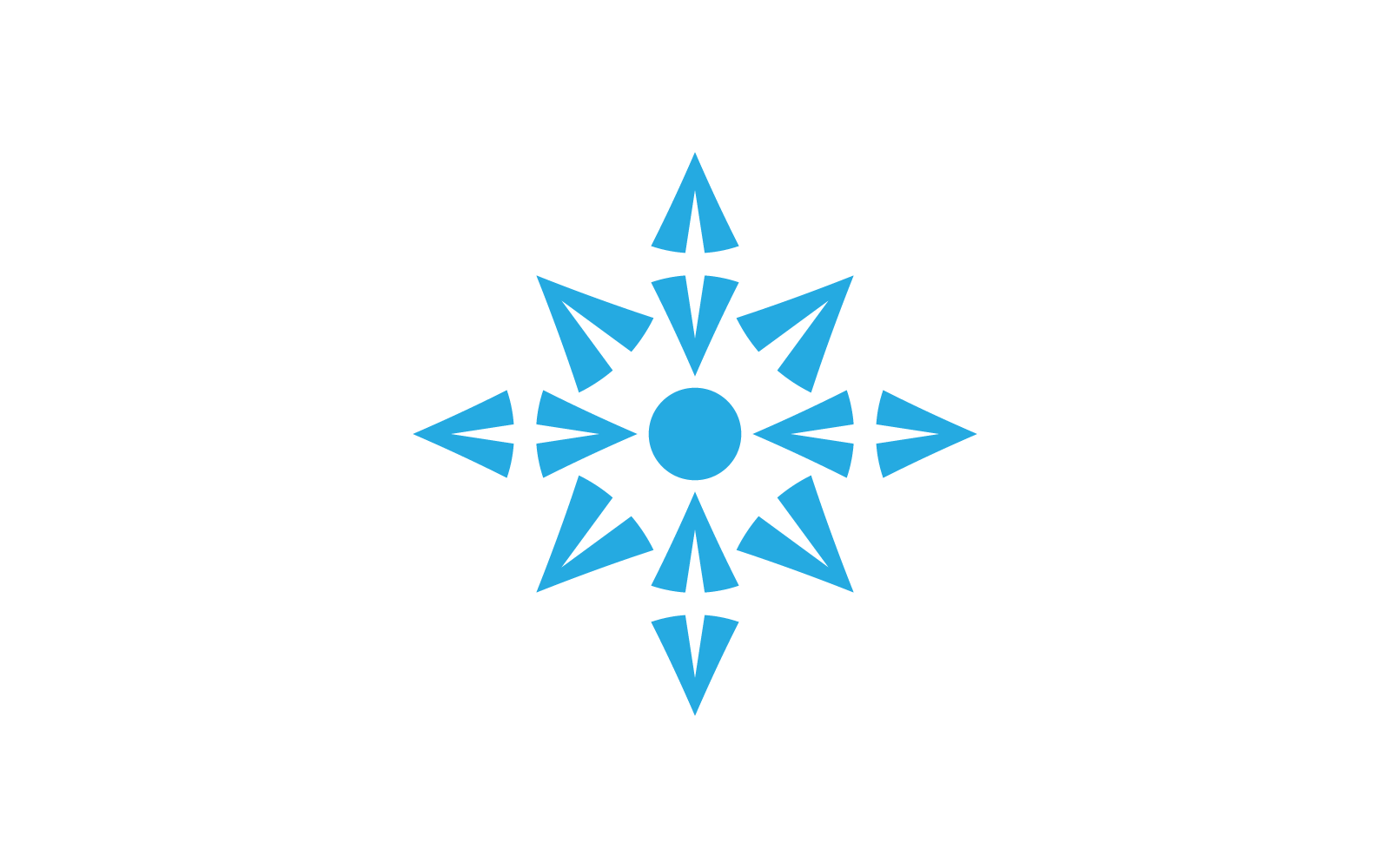 Snowflakes icon illustration design template Logo Template